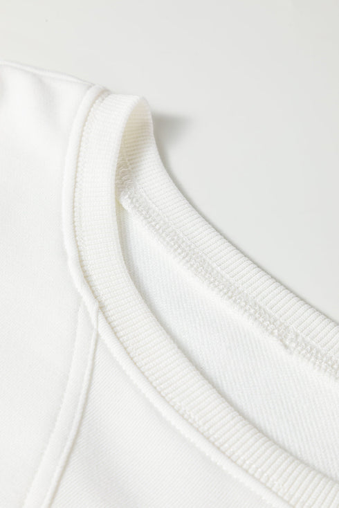 Plaid Ruffle Patchwork Drop Shoulder Pullover And Drawstring Waist Shorts Short Set